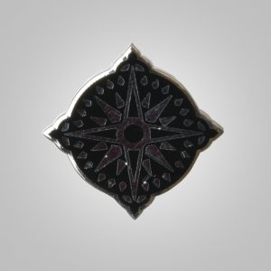 Joollion Symbols/Route/Compass One size Platinum plated Black